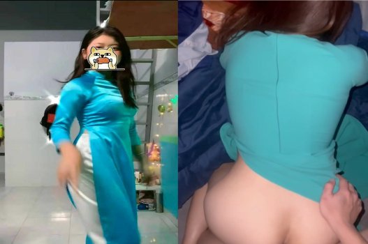 Clip nữ sinh áo dài mê hoặc trong phòng kín