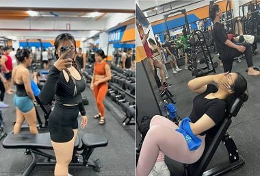 Em gymer mông to hàng ngon