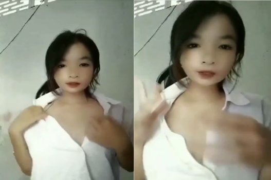 Nữ sinh non nhưng rất dâm khi khoe vú