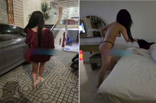 Phang em phò xinh vội cởi hết đồ