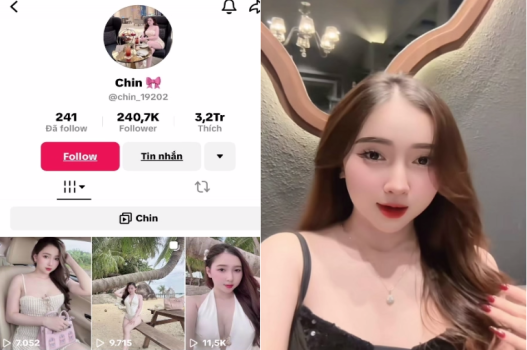 Tiktoker Chin bị tung clip nhún cu to